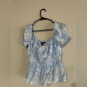 Trixxi Blue Blouse for Effortless Style